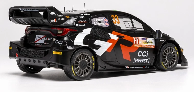 Toyota GR Yaris Rally1 No 33 Evans Japan 2024 1/18 - 18RMC227 IXO - Immagine 3 di 3