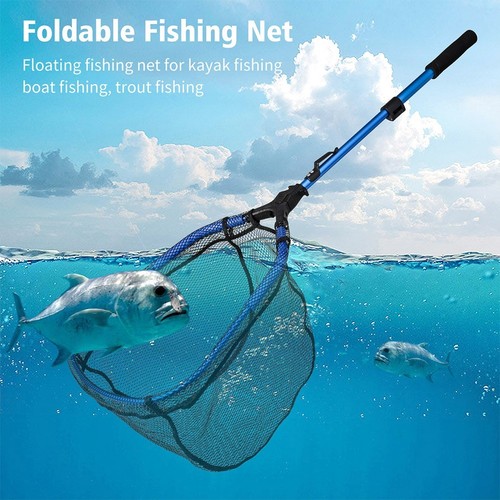 2 Section Folding For Fishing Net 107cm Long Great for Outdoor Adventures - Picture 3 of 12