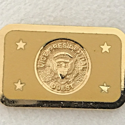 1980s GEORGE BUSH Vice Presidential Guest Secret Service Lapel pin low serial #