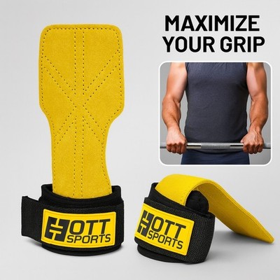 Zughilfen Leder Pro* für Bodybuilding, Krafttraining Gewichtheben Lifting Straps