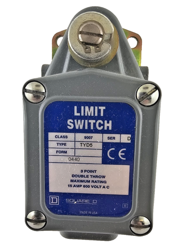 9007TYD5 HEAVY DUTY LIMIT SWITCH SQUARE D - Picture 2 of 7