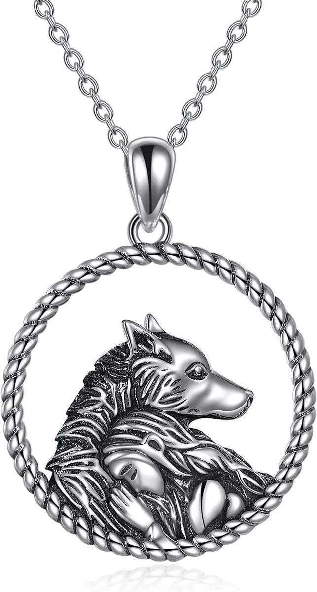 Wolf necklace for her sale