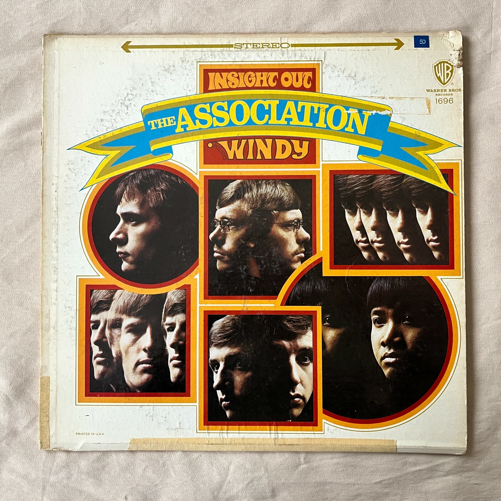 THE ASSOCIATION Insight Out 1968 Warner Bros. ST-91317 - G+