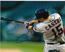 JASON CASTRO   HOUSTON ASTROS   ACTION SIGNED 8x10