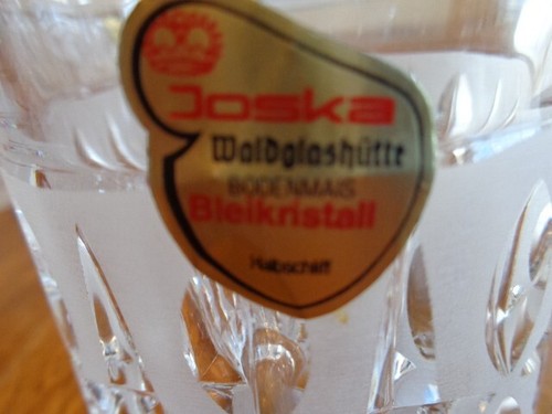 BICCHIERI JOSKA CRYSTAL DOPPI OLD FASHIONED LOTTO DI 6 MAI USATI DIFFICILI DA TROVARE - Foto 4 di 6