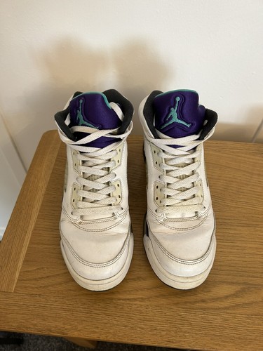 Nike Air Jordan 5 Retro Grape White 2013 UK 6 440888-108 - Imagen 2 de 8