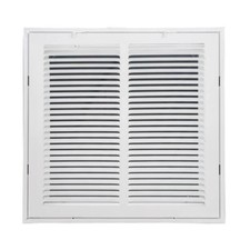 14 in. x 14 in. Square Return Air Filter Grille of Steel in White