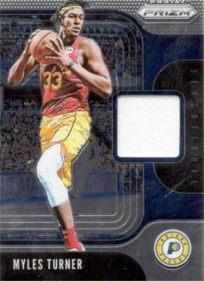 1/10シリ　ダイヤ付　MYLES TURNER Myles Turner relic jersey patch basketball card 2019 Panini Prizm