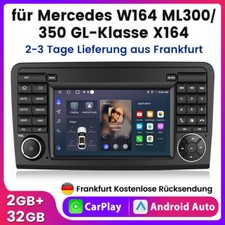 F&uuml;r Mercedes Benz W164 GL320 ML350 X164 7" Autoradio Android 14 Carplay GPS NAVI