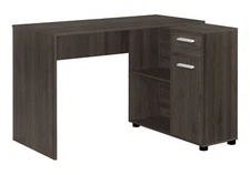 【US】Computer Desk,Home Office,Corner,Storage Drawers,46"l,L Shape,Work,Laptop,B