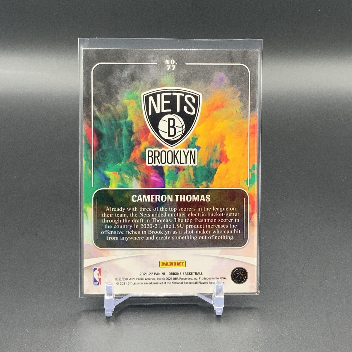 2021 Panini Origins #77 Cameron Thomas Blue /99 SSP Nets Rookie RC