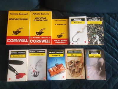 Thriller PATRICIA CORNWELL Lot De 10 Livres Poche Et Le Masque - Photo 1/4