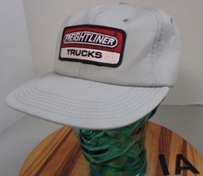VINTAGE TONKIN FREIGHTLINER TRUCKS TRUCKER HAT GRAY FOAM LINED USA MADE VGC 1A