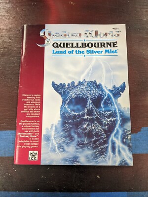 Quellbourne Land Of The Silver Mist W/ Maps Attached Shadow World 6001 ICE 