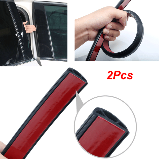 50cm Universal Car Door Edge Seal Gap Guard BType Rubber Strip Sound