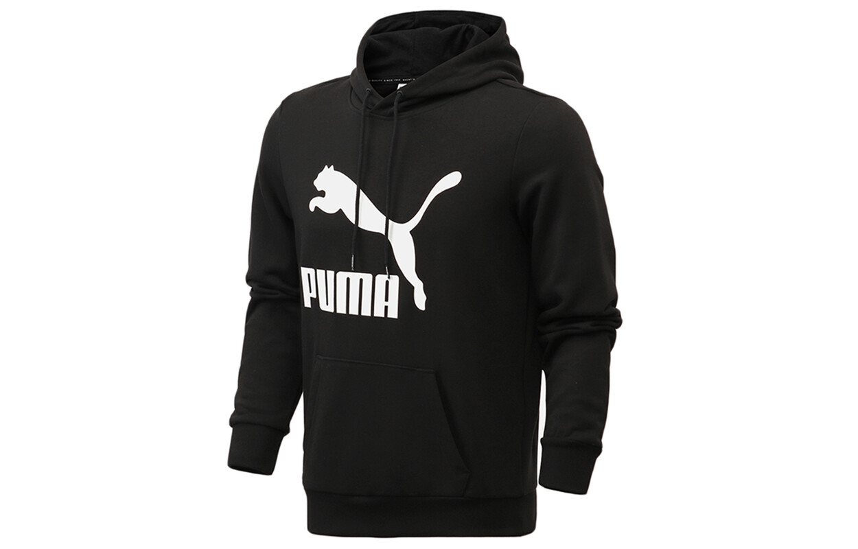 Спортивный повседневный вязаный свитер с капюшоном и принтом логотипа PUMA Sport Casual
