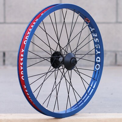 ODYSSEY BMX BIKE VANDERO FRONT BICYCLE WHEEL BLUE BLACK