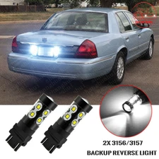 3156 LED Backup Reverse Light Bulbs 2X 6000K For MERCURY Grand Marquis 1989-2011