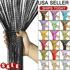 Door String Curtain Room Divider Panel Window Tassel Fringe Fly Screen US