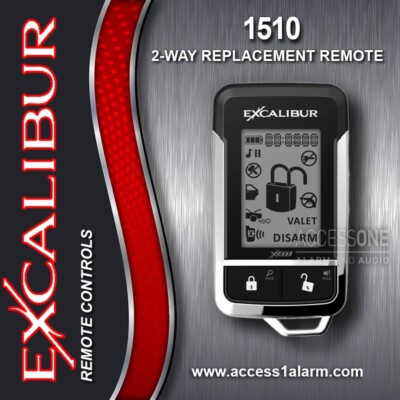 NEW Excalibur Omega 1510 5-Button 2-Way LCD Replacement Remote Control ELVNTRNC