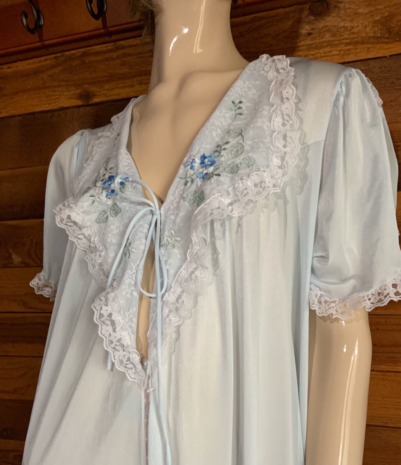 VINTAGE BONNIE NUIT BLUE SIZE MEDIUM ROBE   #10979 - image 7