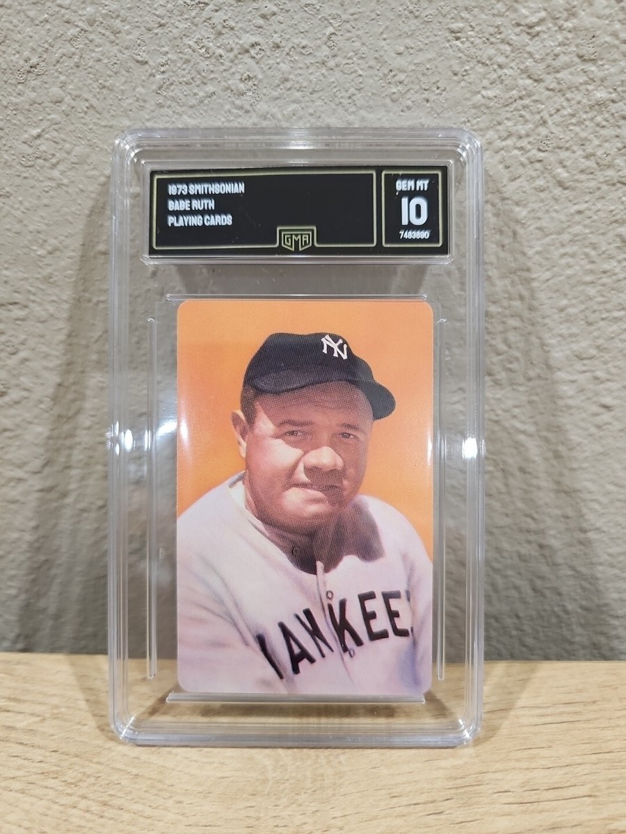 1973 Smithsonian Museum Babe Ruth Playing Card of Clubs Jersey