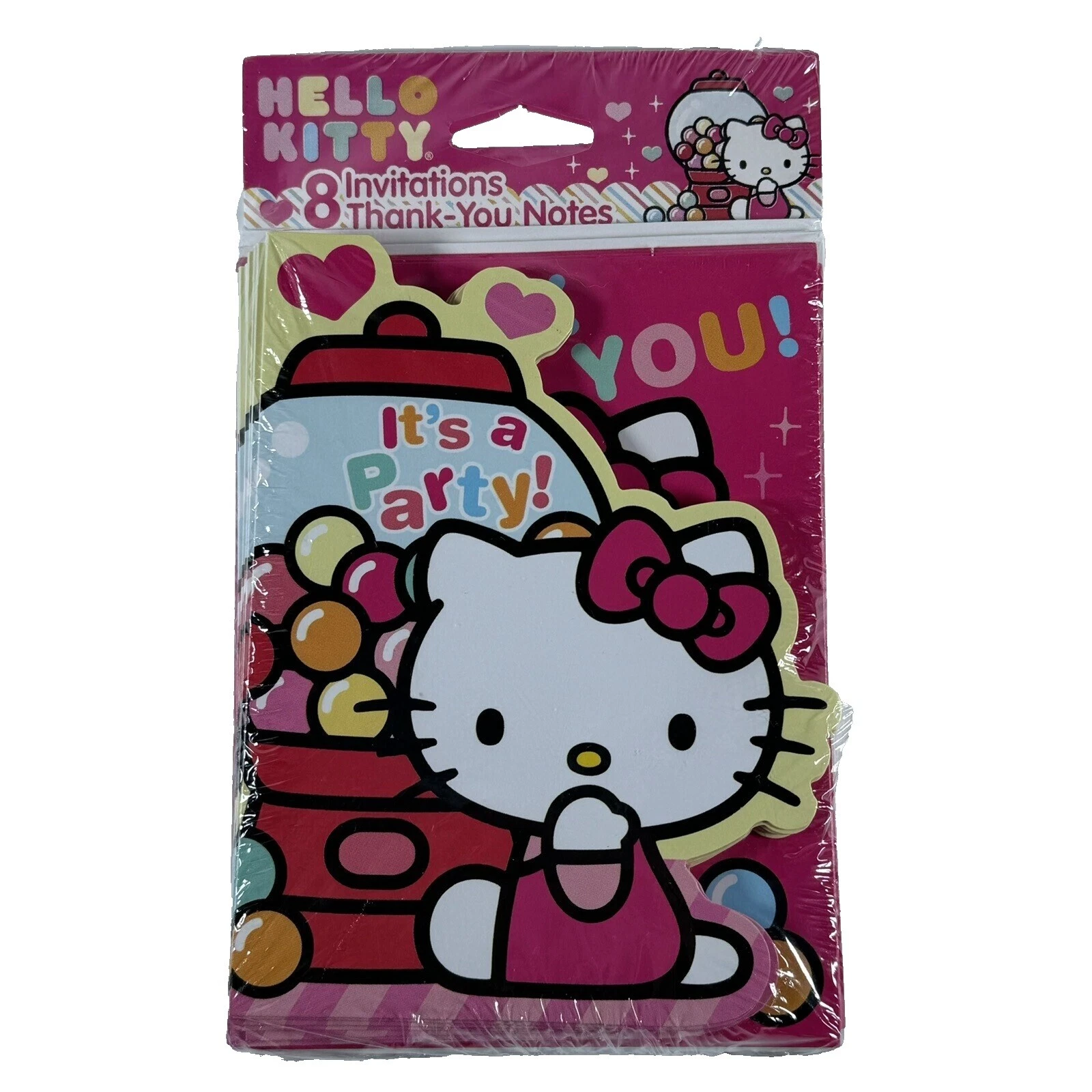 Hello Kitty Cumpleaños saludo Invitaciones