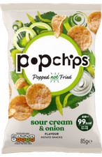 Popchips Sour Cream & Onion & BBQ Flavour 16 x 50g