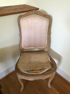 Vintage French Provincial Vanity Chair Ebay Image Is Loading Vintage French Provincial Vanity Chair