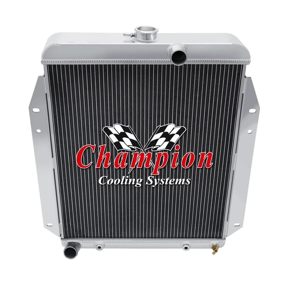 SZ Champion 3 Row All Aluminum Radiator for 1964 - 1970 Dodge A100 V8 Engine - Изображение 3 из 4
