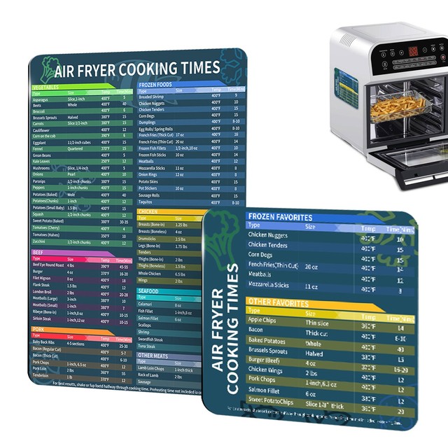 Stay Organized with Air Fryer Accessories Cheatsheet Readable Fonts Easy to Use Stay Organized with Air Fryer Accessories Cheatsheet Readable Fonts Easy to Use