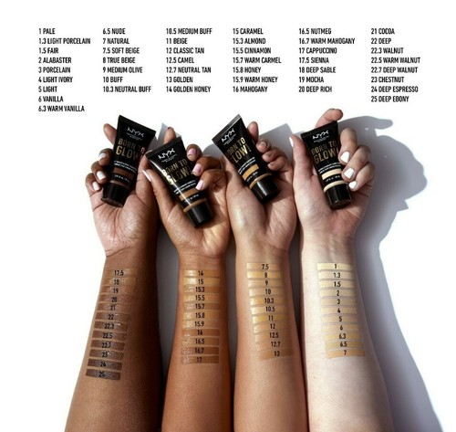 (3) NYX Professional Makeup Born to Glow Foundation YOU CHOOSE - Picture 1 of 15