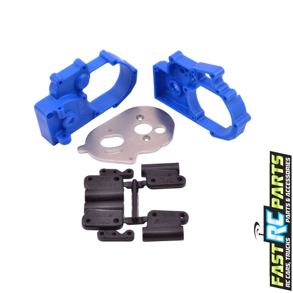 Traxxas Slash RPM Hybrid Gearbox Housing Rear Mount Kit (Blue) RPM73615