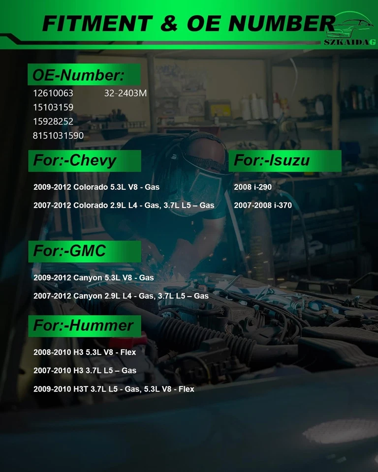 Bomba de inyección de aire secundaria compatible con:-Chevy Colorado 2007-2012 2,9 L 3,7 L 5,3... Foto 3 de 4