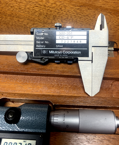 Machinist Tool: Mitutoyo DIGIMATIC Vernier 0 -1" Micrometer Set (NOS) - Picture 8 of 11