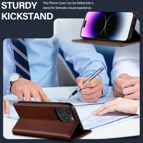 For Apple iPhone 16 Pro Max / 16e Side Magnetic Leather Wallet Flip Case Cover - Picture 47 of 54