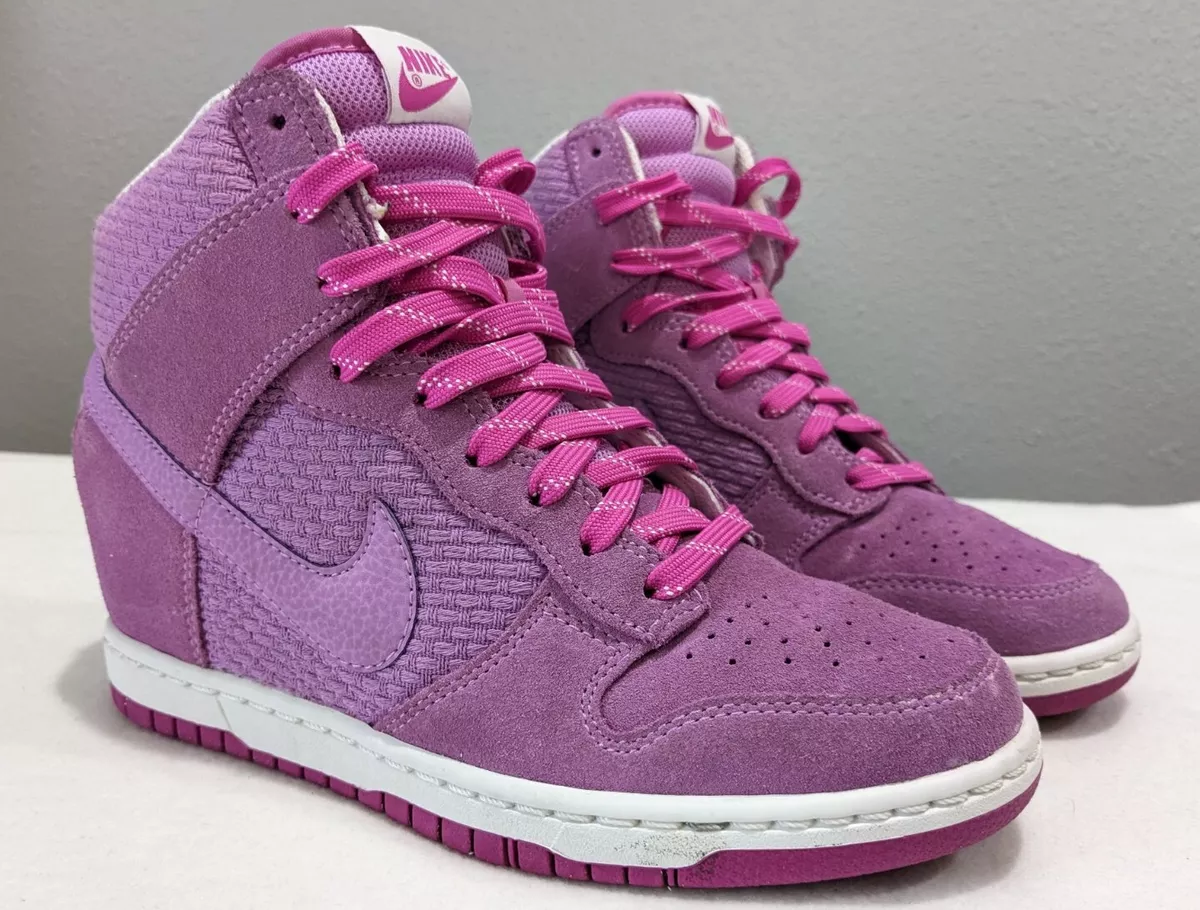 Mevrouw Verwoesting Perceptie Nike Dunk Sky Hi Essential Hidden Wedge Sneakers Fuchsia 644877-500, Size  6.5 | eBay