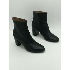 Corso Como Perfecto Black Leather Ankle Booti...