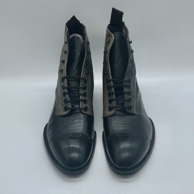 Bottes Vintage Début 1900 'The Penn Pride Shoe' - Taille US 6D (largeur D) - Cuir Noir - Style Oxford - Neuf Sans Emballage