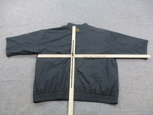 Footjoy Jacket Mens Extra Large Black Dryjoys Short Sleeve Golf Windbreaker - Picture 6 of 9