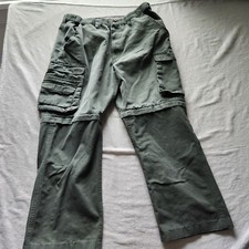 Boy Scouts Pants Mens 36x28 Green Cargo Convertible Outdoors Switchback