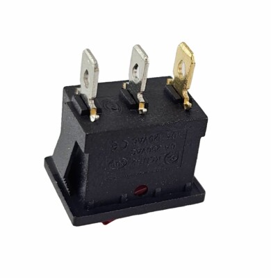 Blauer Mini-Wippschalter 19x13 Mm – 6 A/250 V~, 3 Produktbild-Vorschau 4