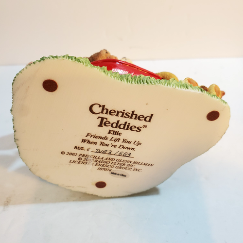 Vintage 2002 Cherished Teddies Ellie Friends Lift You Up Radio Flyer Wagon Figur - Bild 6 von 10