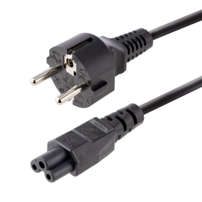 StarTech.com 3m AC Stromkabel, von Schuko Stecker auf C5 2,5A-250V, 18A
