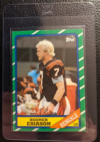 1986 TOPPS #255 BOOMER ESIASON ROOKIE CARD RC CINCINNATI BENGALS