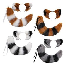 Long Ears Tail Cosplay Headband Toys Costume Costume Accessories Gifts