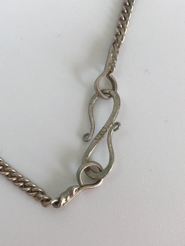 Vintage Silver Filgree Flower Necklace - Floral Detailled 800 42cm 21.33g - Picture 6 of 14