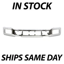 NEW Chrome - Steel Front Bumper Face Bar for 2018-2020 Ford F-150 w/ Fog 18-20
