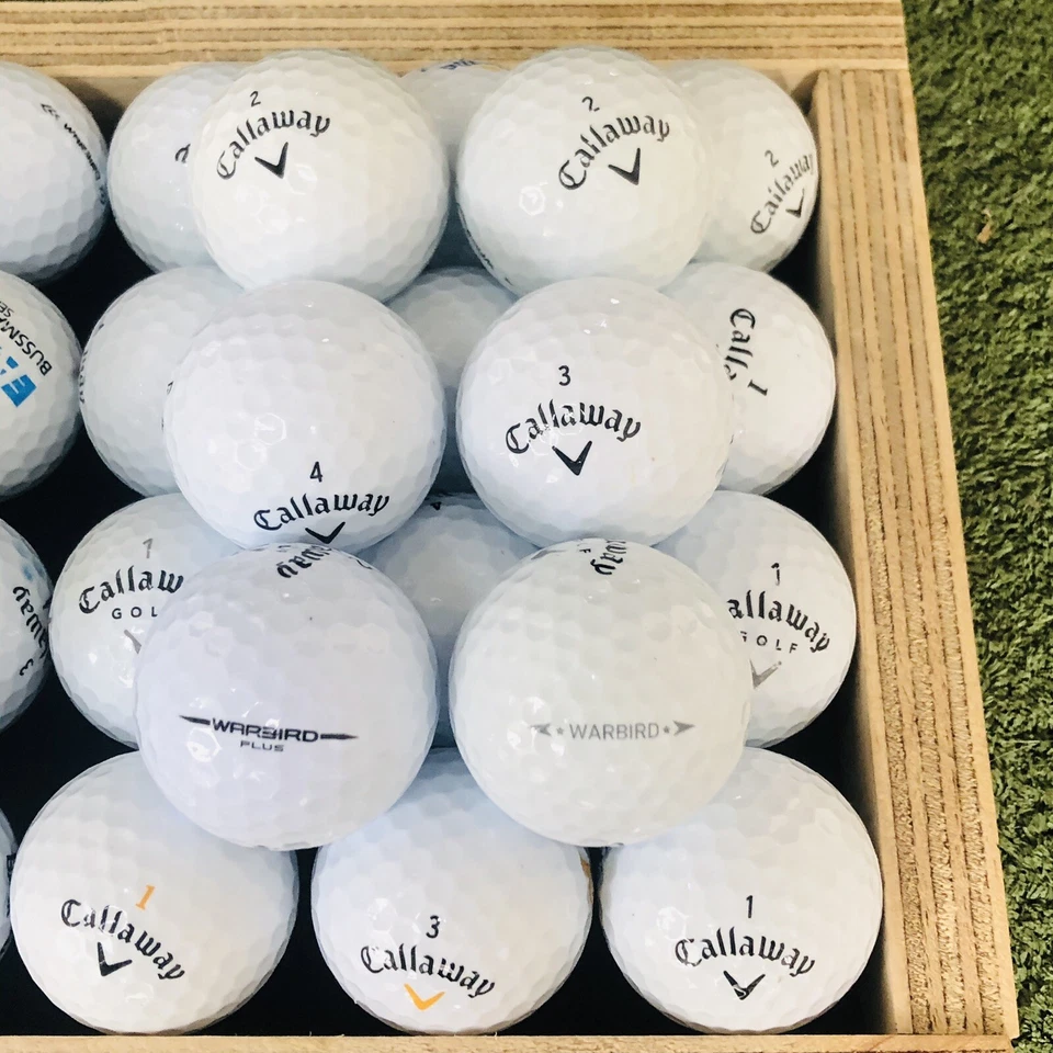 50 pelotas de golf blancas usadas Callaway Warbird Mix AAAA ¡Como nuevas! (Grado 5A) Foto 4 de 4
