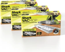 Shark VACMOP Disposable Hard Floor Pad Refills, Compatible with VM252 & VM180